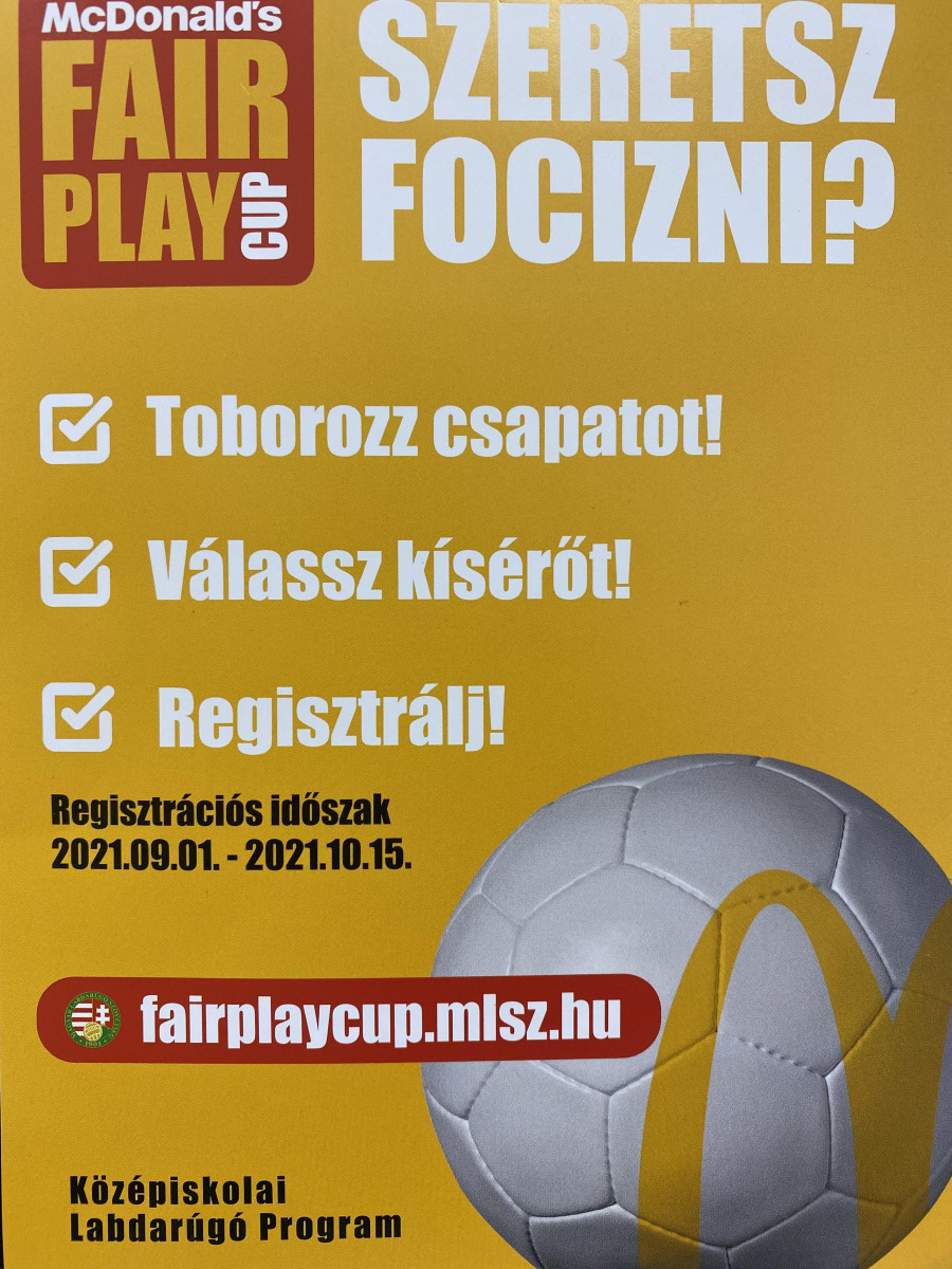 McDonald's Fair Play Cup - Középiskolai Labdarúgó Program